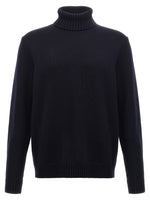 Blue High Neck Sweater 1