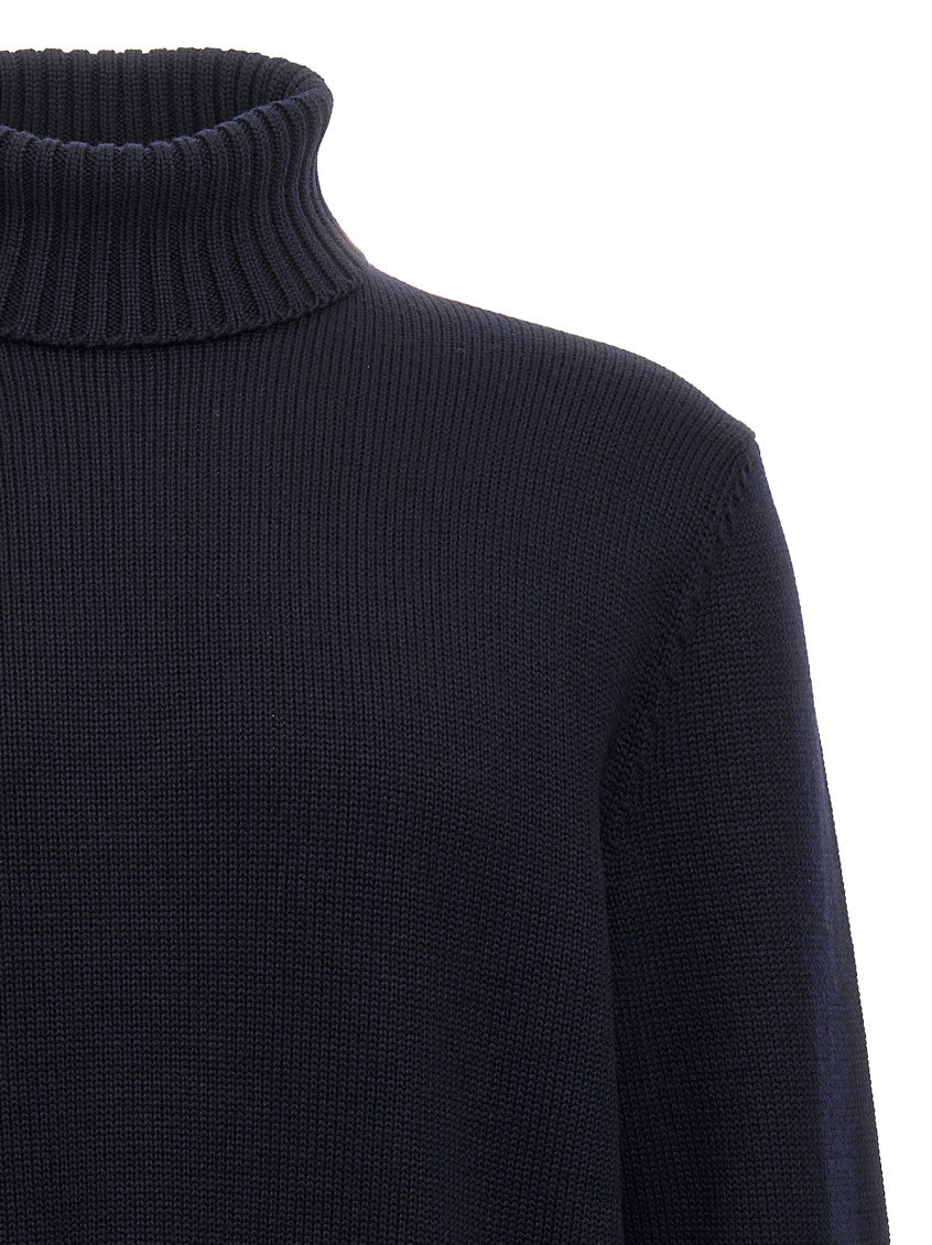 Blue High Neck Sweater 3