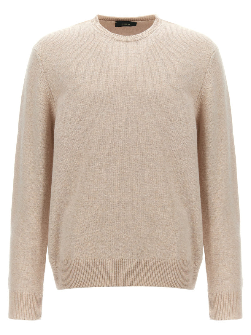 Beige Crewneck Sweater 1