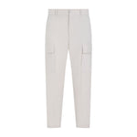Beige Cargo Trousers 1