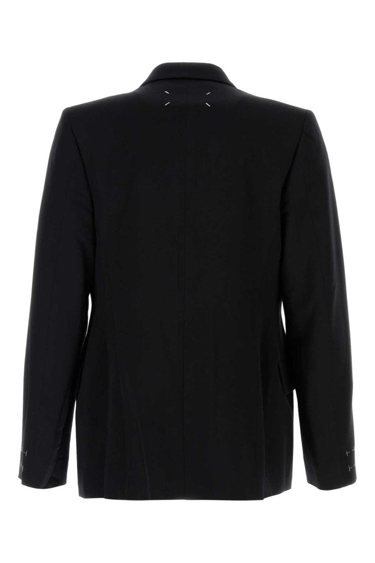 Black Double-breasted Blazer 2