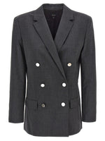 Grey Double Breasted Blazer 1
