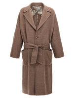 Beige Single-breasted Coat 1