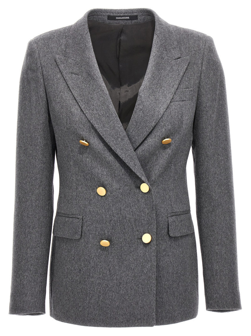 Grey Parigi Double Breasted Blazer 1