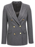 Grey Parigi Double Breasted Blazer 1