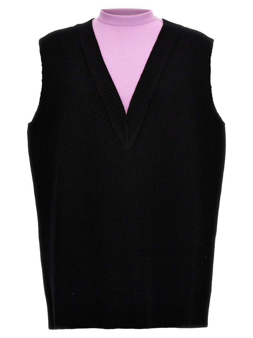 Multicolor Knit Vest 1