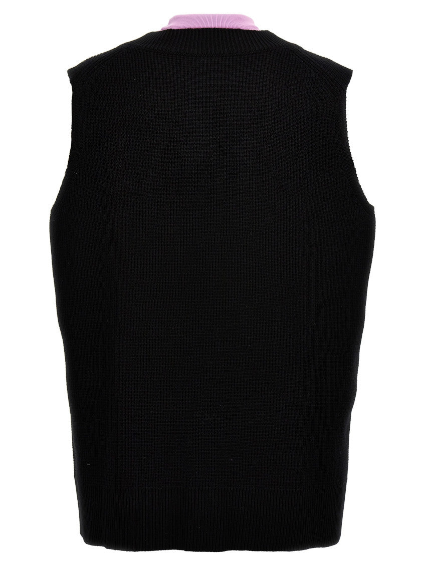 Multicolor Knit Vest 2