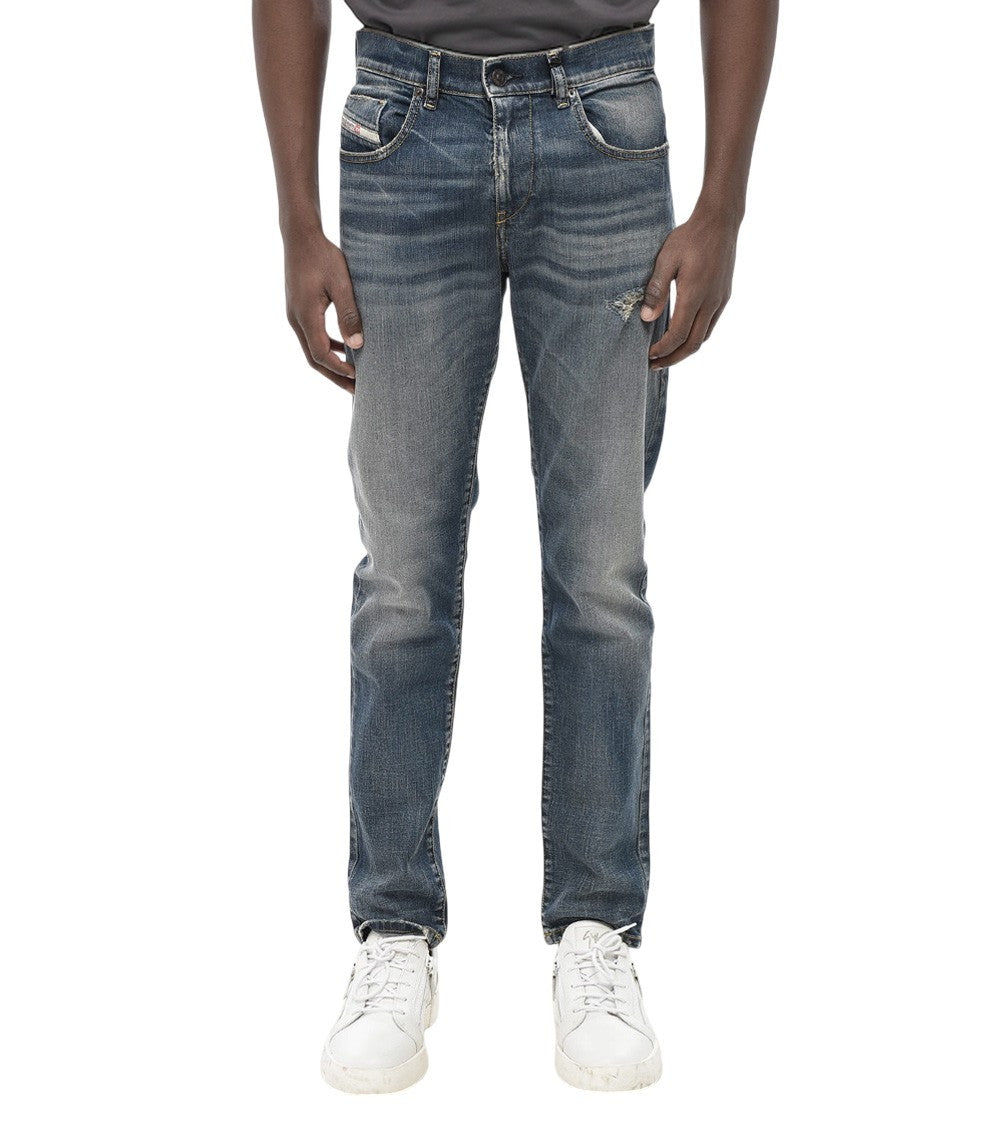 Blue Mid Rise Jeans 1