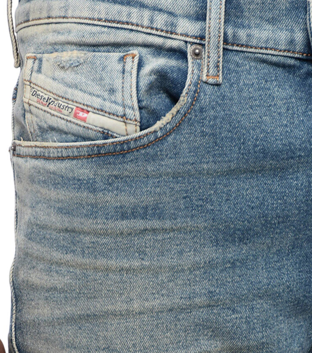 Blue Mid Rise Jeans 3