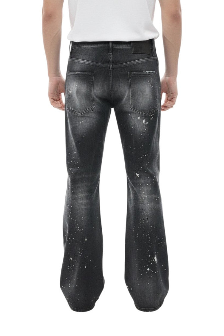 Grey Flared Mid Rise Jeans 2