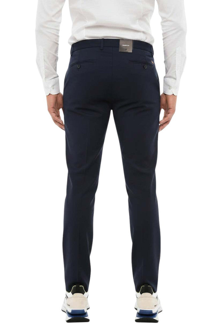 Blue Skinny Flat Front Pants 2