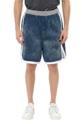 Blue Textured Shorts 1