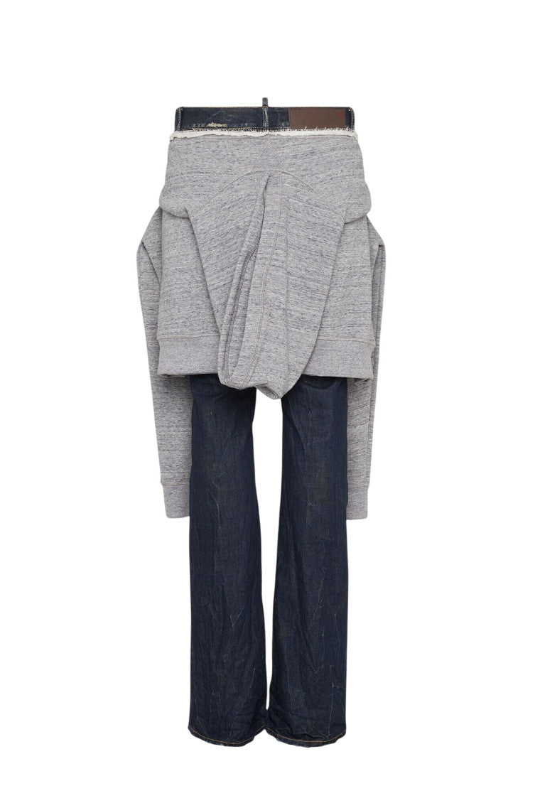 Blue Bootcut Mid Rise Jeans 2