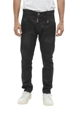 Black Skinny Mid Rise Jeans 1