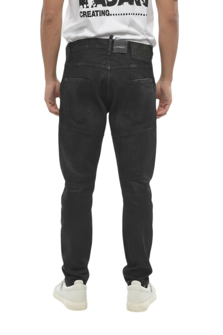 Black Skinny Mid Rise Jeans 2