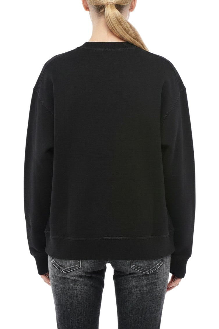 Black Logo Crew Neck Sweatshirt 2