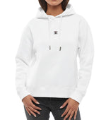 White Logo Hood Sweatshirt 1