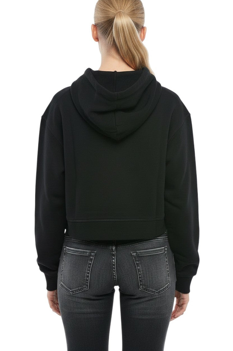Black Logo Hood Sweatshirt 2
