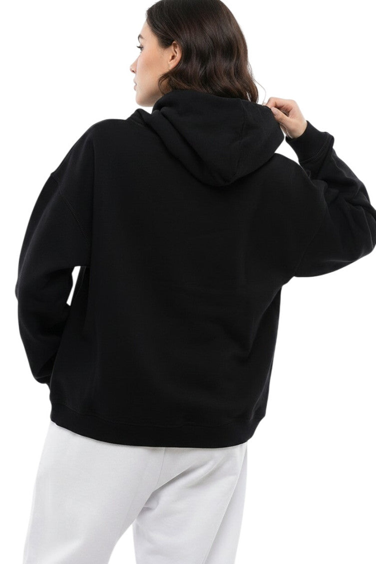 Black Graphic Hood Sweatshirt 2