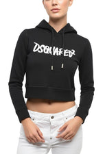 Black Logo Hood Sweatshirt 1