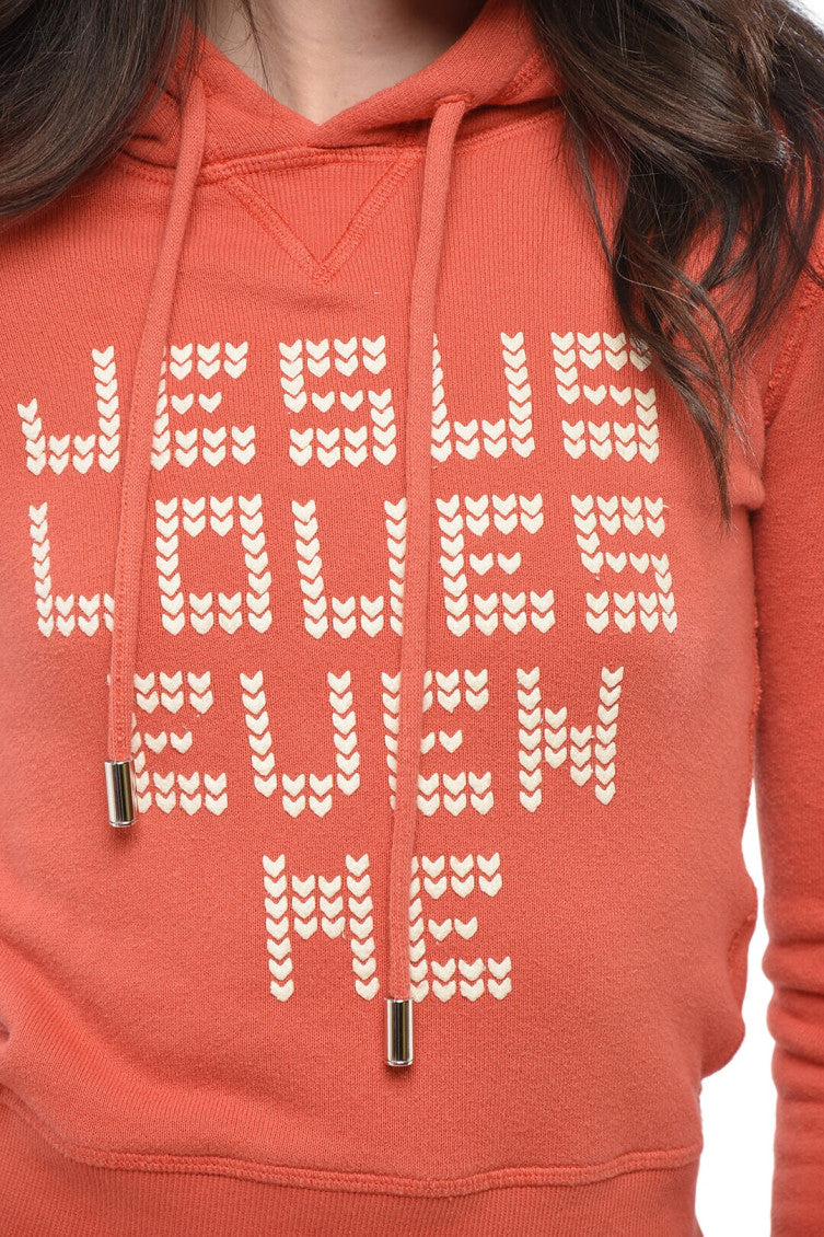 Orange Graphic Hood Sweatshirt 3