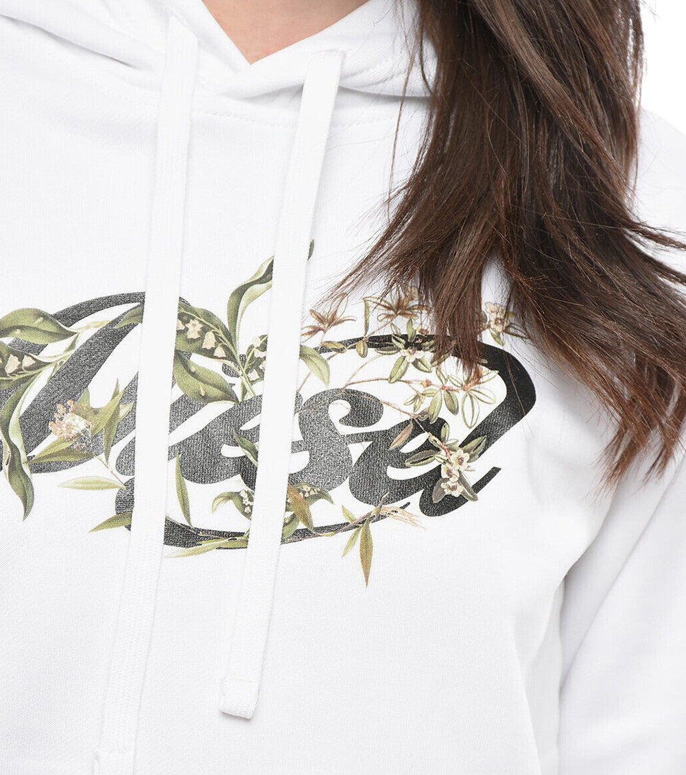 White Graphic Hood Sweatshirt 3