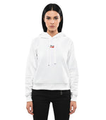White Logo Hood Sweatshirt 1
