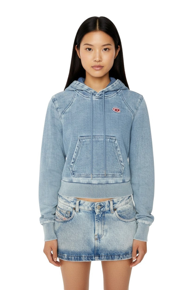Sky Blue Logo Hood Sweatshirt 2