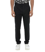Black Straight Flat Front Pants 1