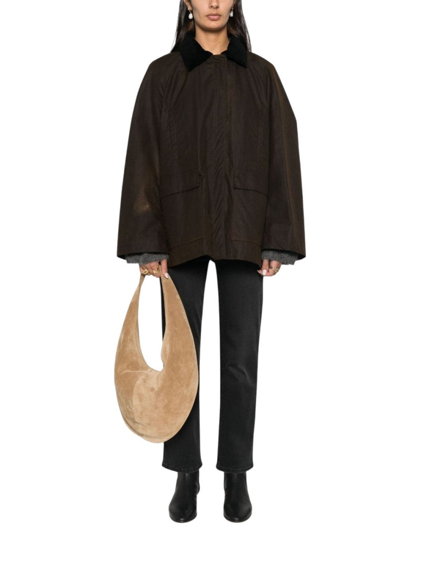 Brown Shirt Collar Trench Coat 2
