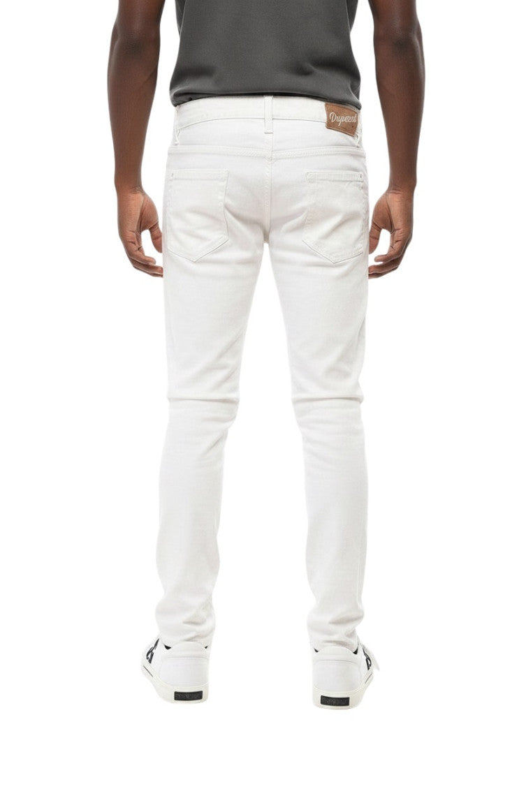 White Skinny Low Rise Jeans 2