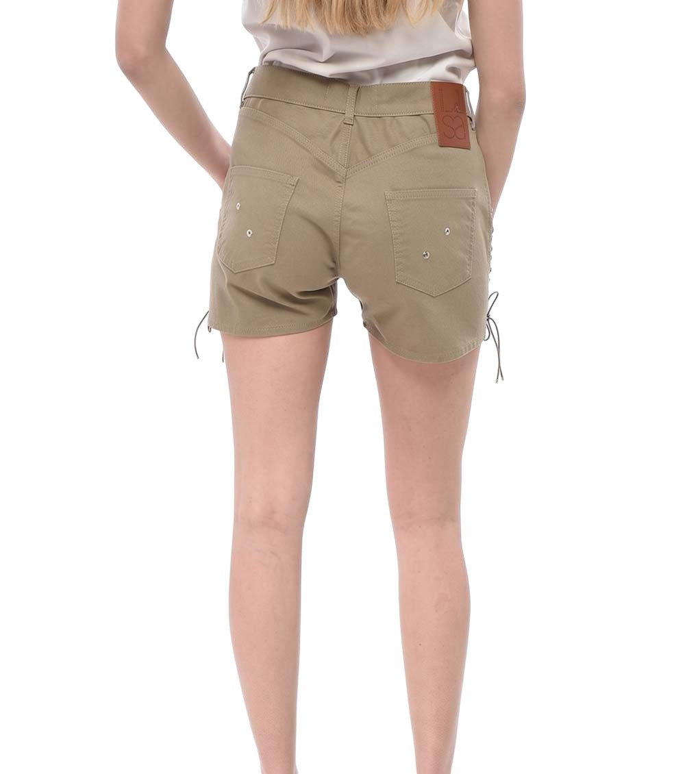 Brown Solid Shorts 2
