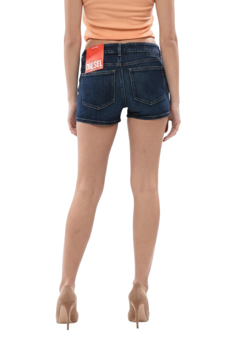 Blue Solid Shorts 2