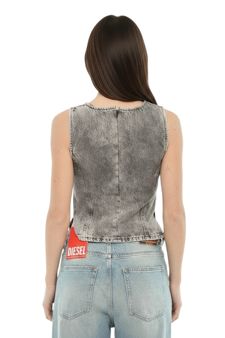 Grey Crew Neck Top 2