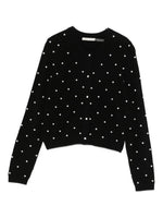 Black Embellished Crew Neck Sweater 1