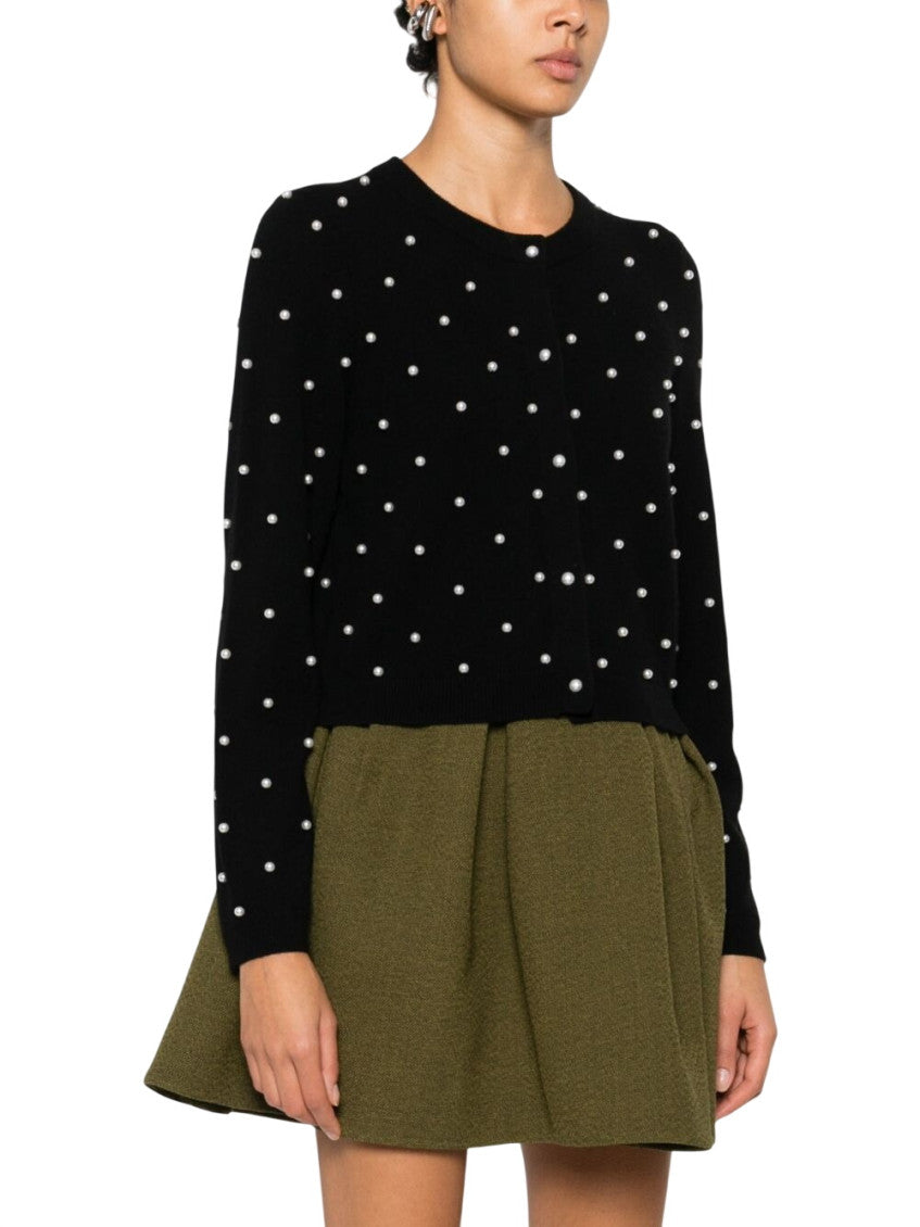 Black Embellished Crew Neck Sweater 4