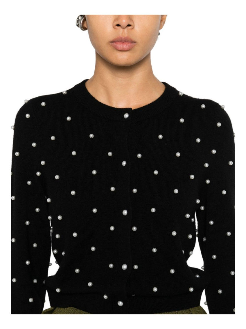Black Embellished Crew Neck Sweater 5