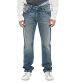 Blue Mid Rise Jeans 1