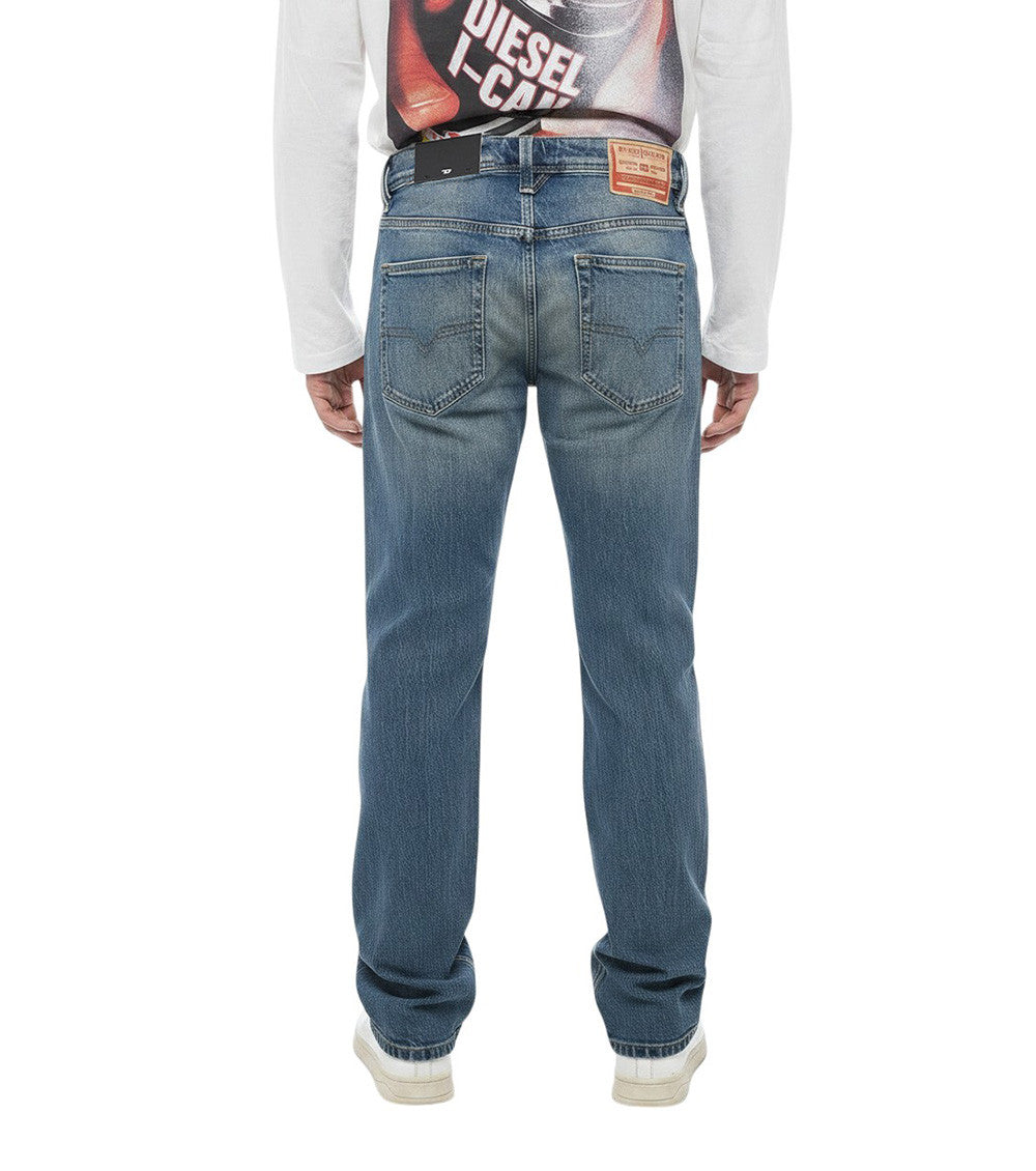 Blue Mid Rise Jeans 2