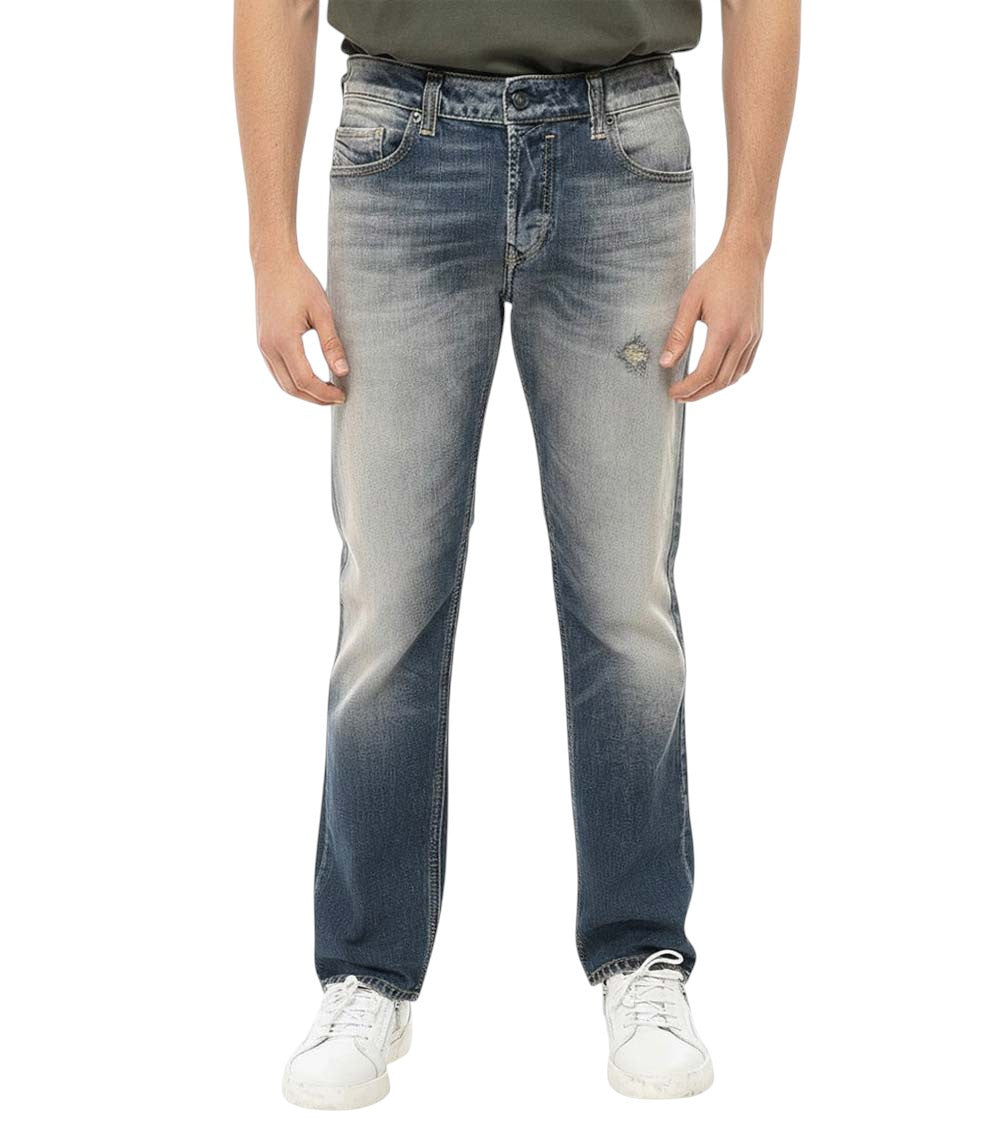 Blue Mid Rise Jeans 2