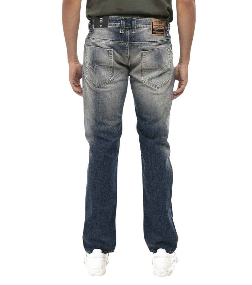 Blue Mid Rise Jeans 3