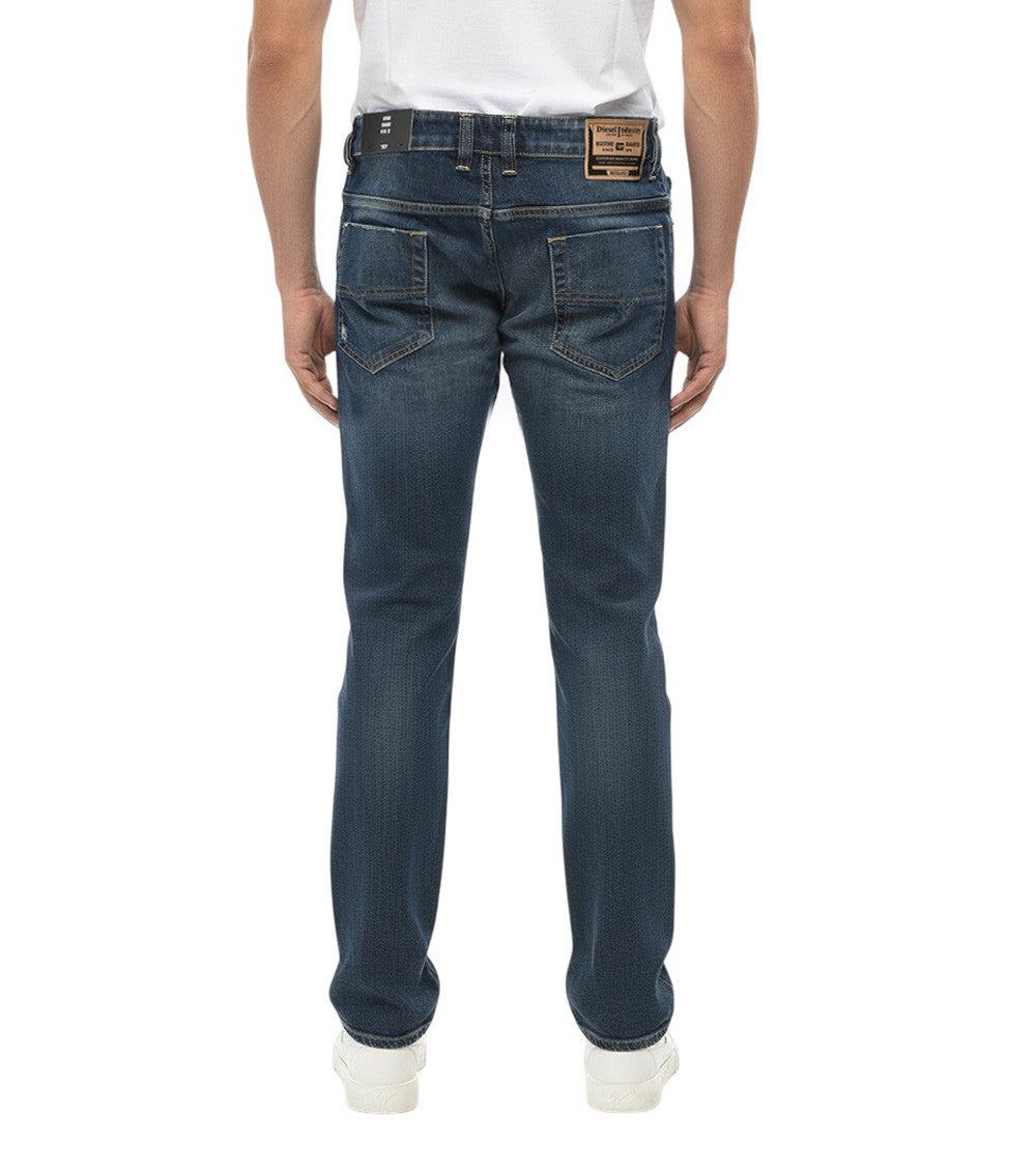 Blue Mid Rise Jeans 2
