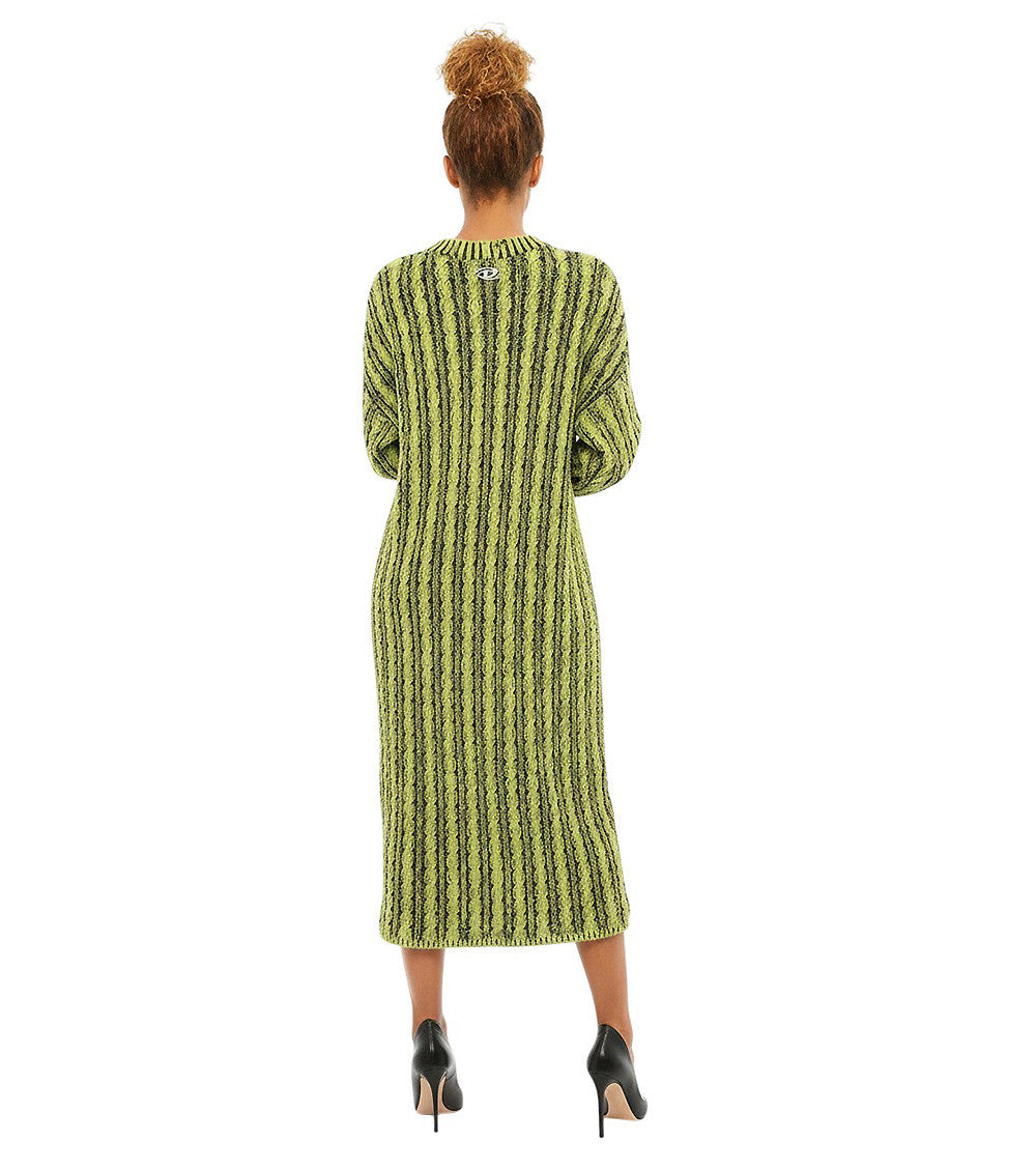 Green Knitted V Neck Cardigan 2