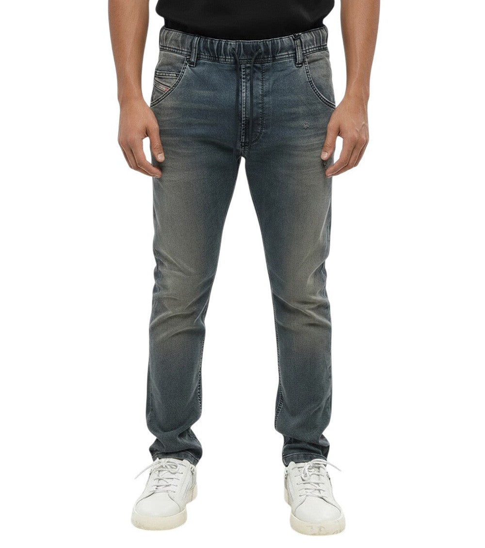 Blue Drawstring Jeans 1