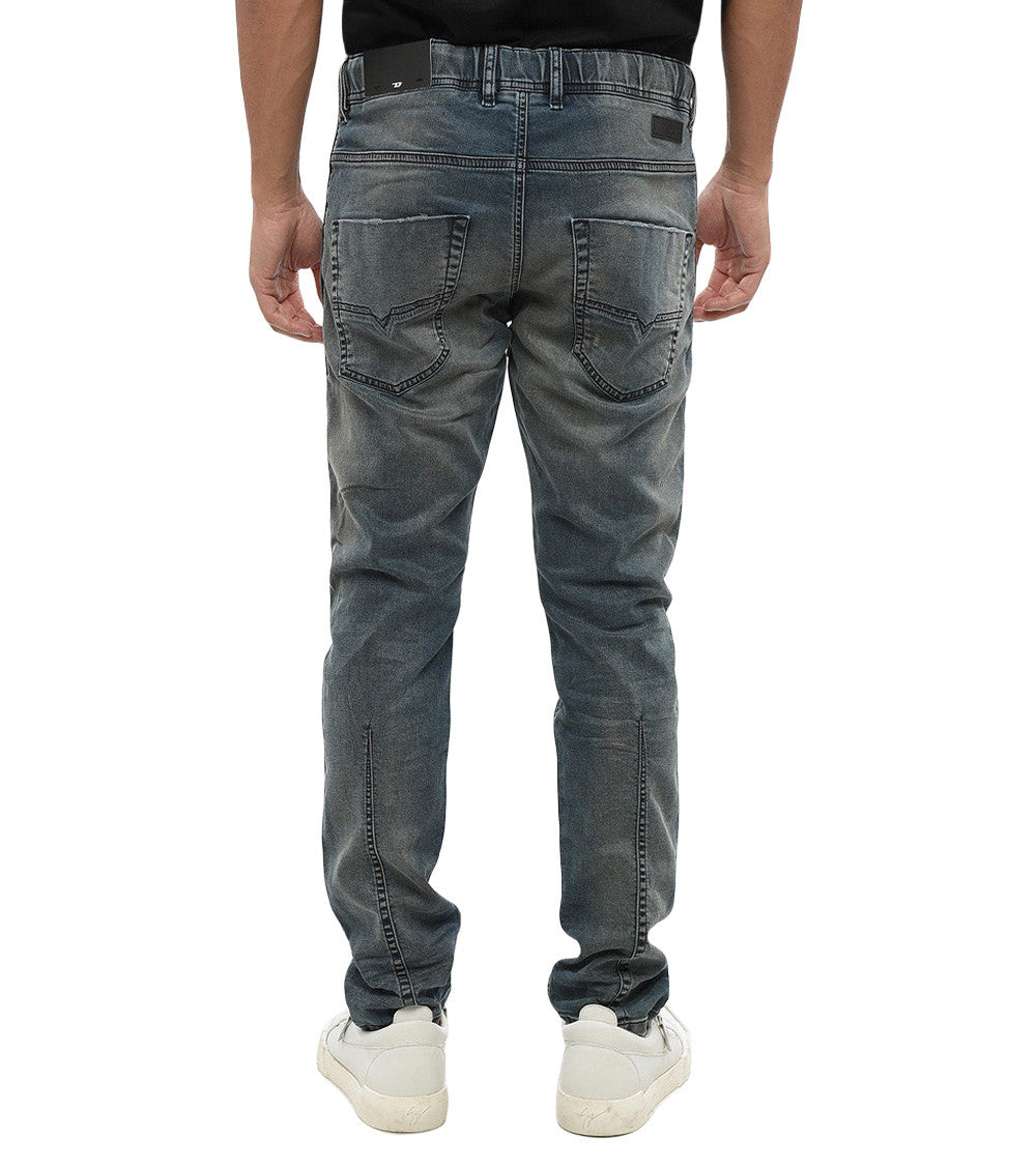 Blue Drawstring Jeans 2