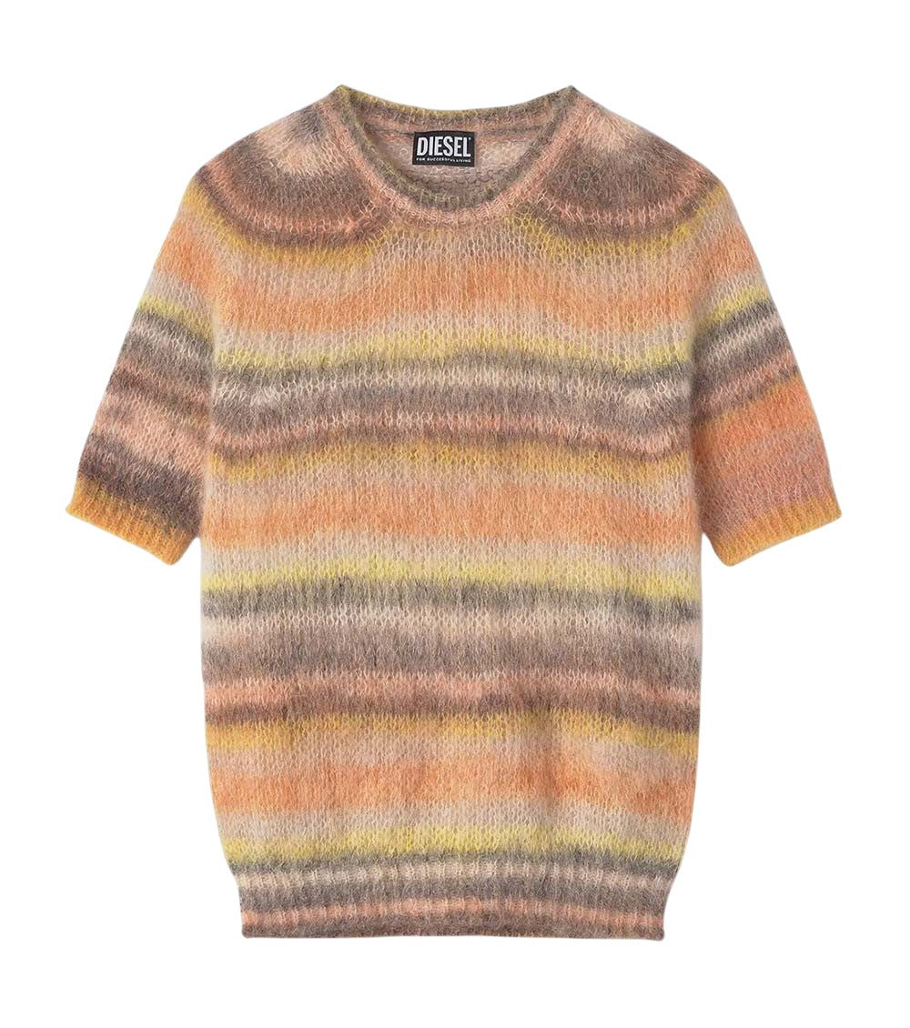 Multicolor Stripes Crew Neck Sweater 1