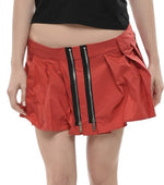 Red Pleated Mini Skirt 1