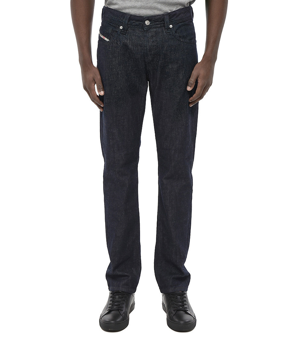 Dark Blue Straight Jeans 1
