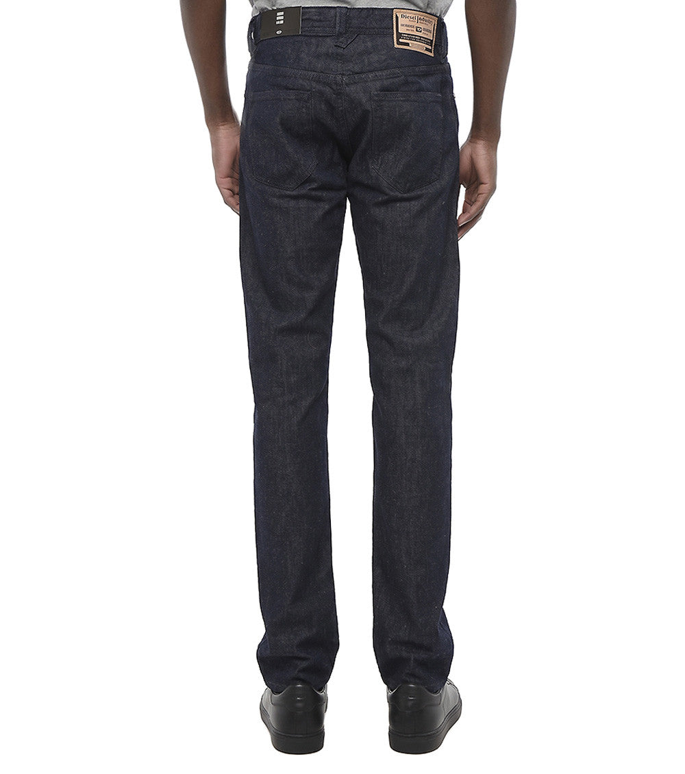 Dark Blue Straight Jeans 2
