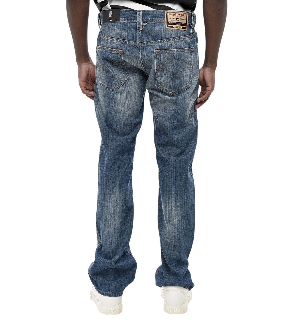 Blue Mid Rise Jeans 2